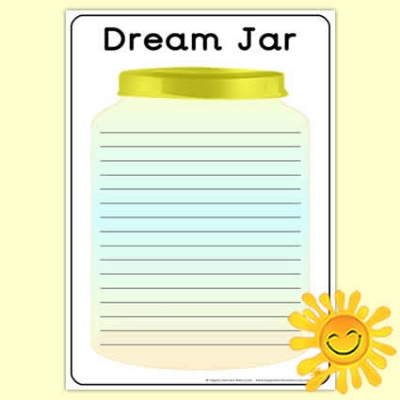 Dream Jar Writing Activity Narrow Lines