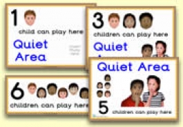 How Many Children... Quiet Area Signs
