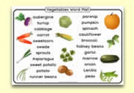 Vegetables Themed Resources