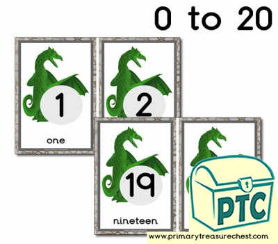Dragon Themed Number line 0-20