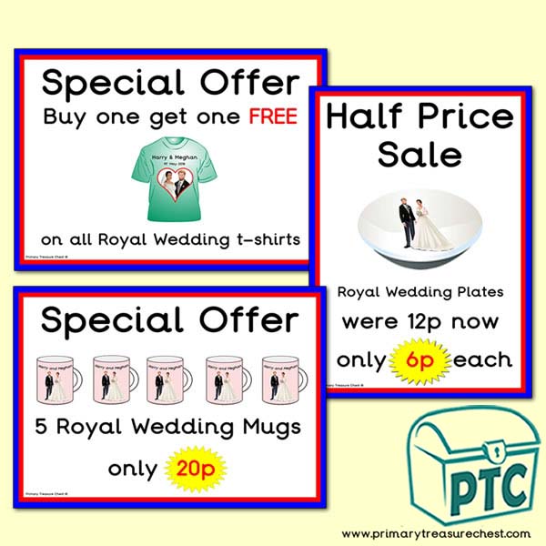 London Gift Shop Royal Wedding Offers (1 to 20p)