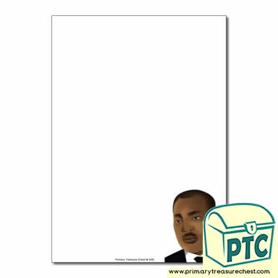 Martin Luther King Jr Themed  Page Border/Writing Frame (no lines)
