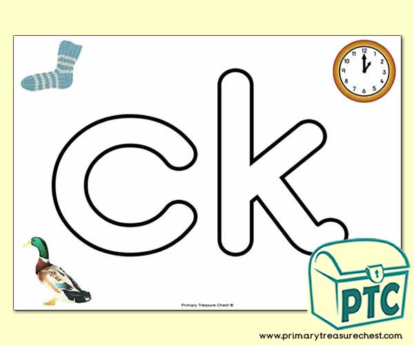 'ck' Lowercase Bubble Letter A4 Poster containing high quality and realistic images