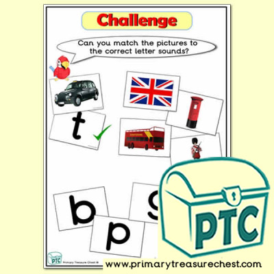 London Phonic Letter Sound Challenge Matching Sounds with Pictures