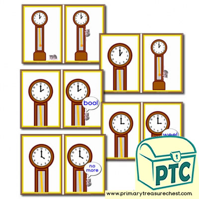 Hickory Dickory Dock Sequence Cards
