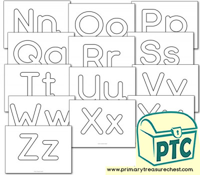 Alphabet Playdough Mats (Nn-Zz)