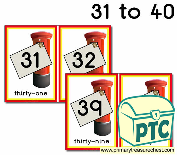Postbox Number Line 31-40