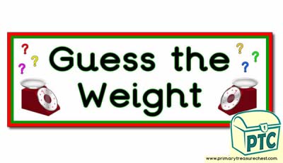 'Guess the Weight' Banner