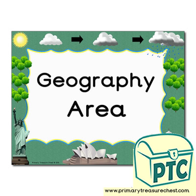 Geography Area Classroom Sign