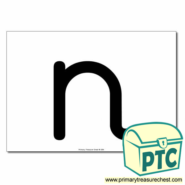 'n' Lowercase Letter A4 poster  (No Images)