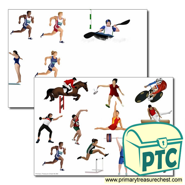Sporting Events Storyboard / Cut & Stick Images