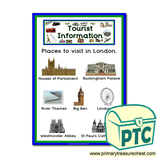 London Tourist Information Themed Poster