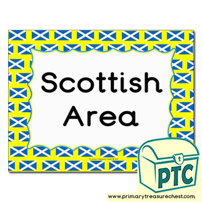 Scottish area Classroom sign