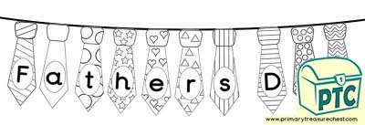 Fathers' Day Colouring Sheets Bunting