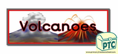 Volcano' Display Heading / Classroom Banner