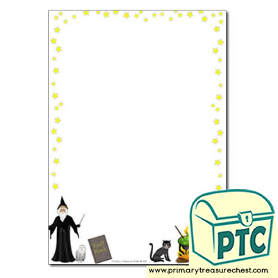 Magic Spells Page Border /Writing Frame (no lines)