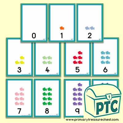 Coloured Fish Number Shapes 0 to 10