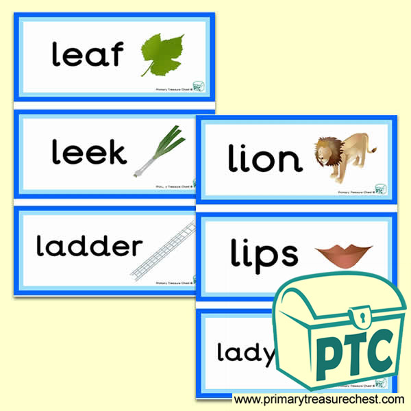 Letter 'l'  Themed Flashcards
