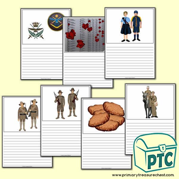 Anzac Day Themed  Worksheets