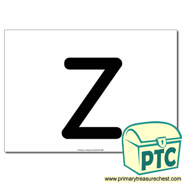 'z' Lowercase Letter A4 poster  (No Images)