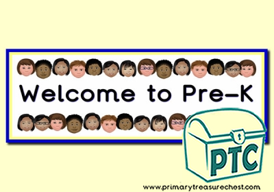 'Welcome to Pre-K' Classroom Banner / Display Heading