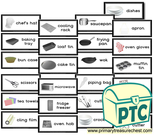 Cooking Equipment Themed Flashcards