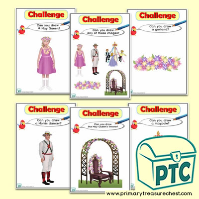 May Day  Themed ICT Challenge Cards