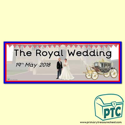 Harry and Meghan 'The Royal Wedding' Display Heading