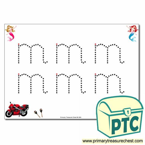 'm' Lowercase Letter Formation Activity - Join the Dots 