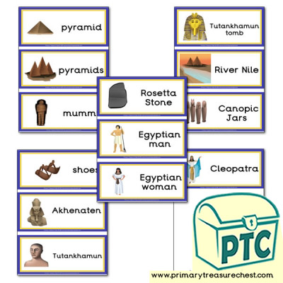 Ancient Egypt Themed Flashcards