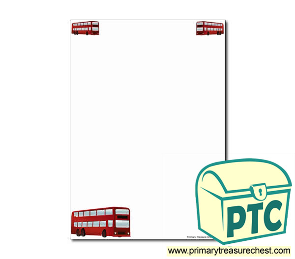 Bus Station Themed Page Border/Writing Frame (no lines)