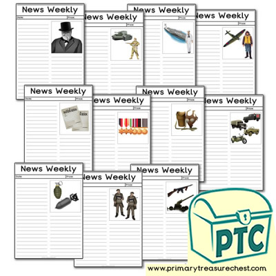 World War Two Themed Flashcards