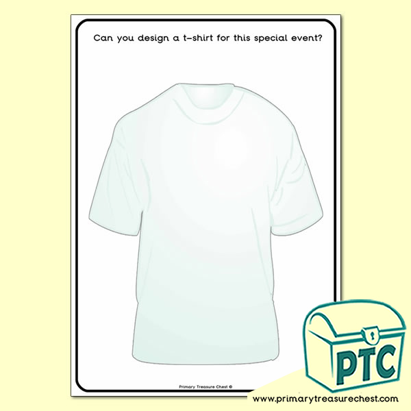 Design a T-Shirt for This Special Event Worksheet - Queen's Platinum Jubilee
