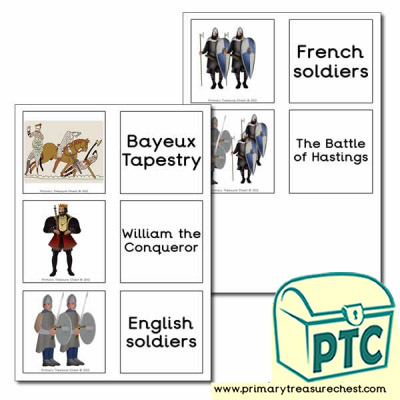 'William the Conqueror' Themed Matching Cards