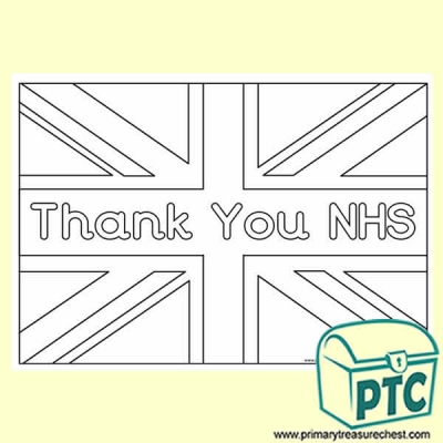 Thank You NHS Colouring in Poster