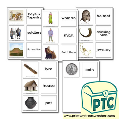 Anglo-Saxon Themed Matching Cards