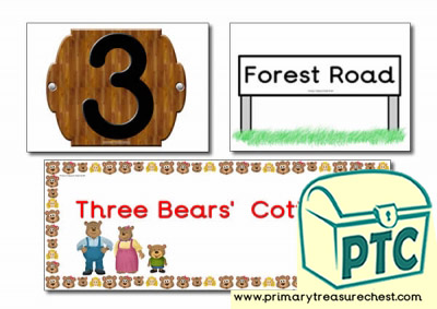 Goldilocks and The Three Bears Signs