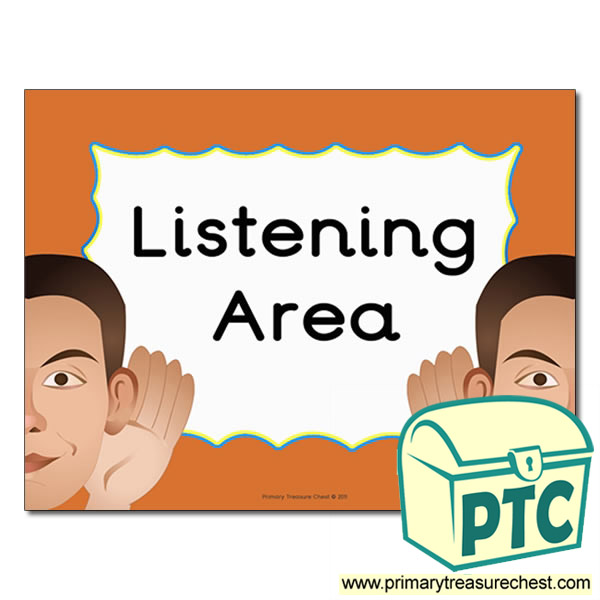Listening Area Classroom Sign