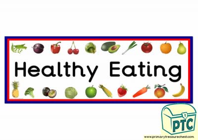 'Healthy Eating' Display Heading/ Classroom Banner
