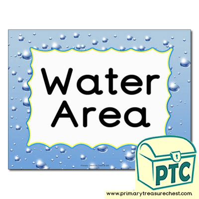 Water area Classroom sign