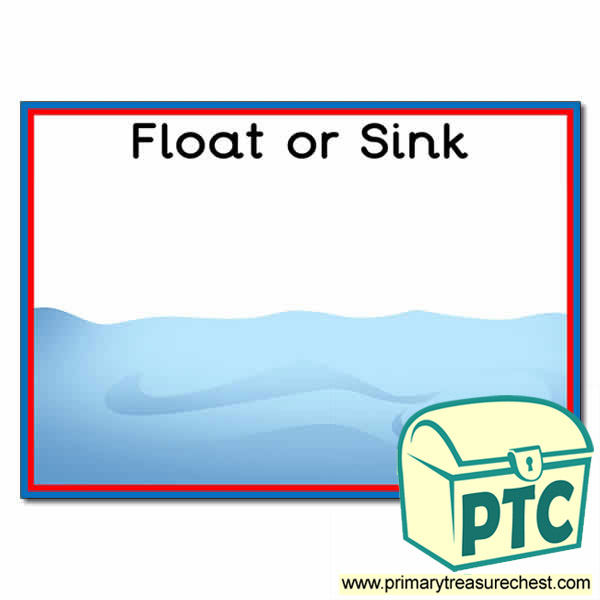 Float and Sink Sorting Activity