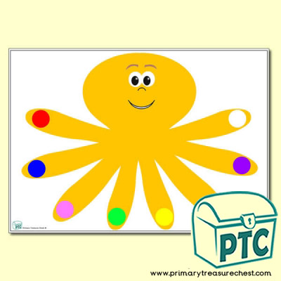 Octopus Themed Colur Matching Activity