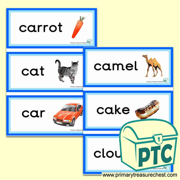 Letter 'c'  Themed Flashcards