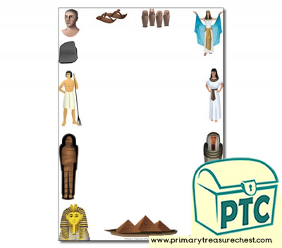 Ancient Egypt Themed Page Border/ Writing Frames (no lines)
