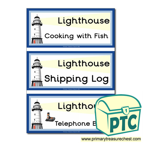 Lighthouse Themed Flashcards
