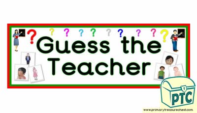 'Guess the Teacher' Banner