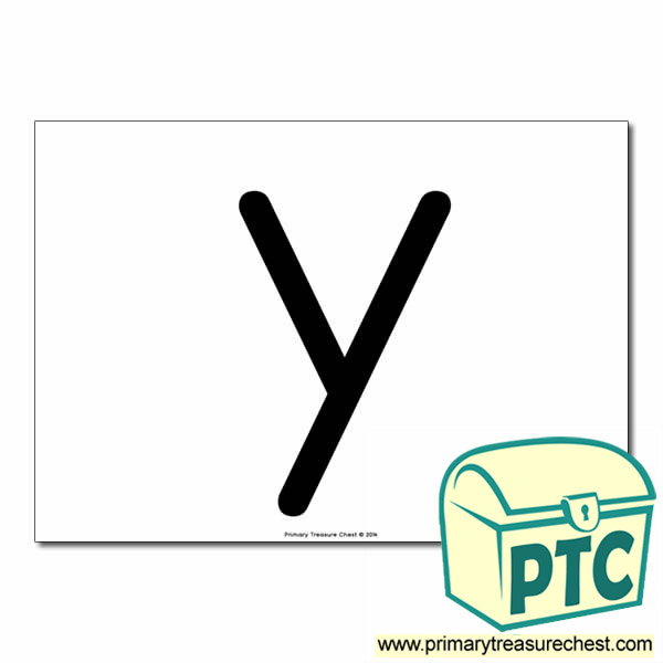 'y' Lowercase Letter A4 poster  (No Images)