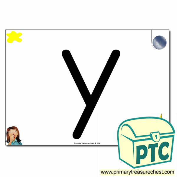 'y' Lowercase  Letter A4 Poster containing high quality realistic images.