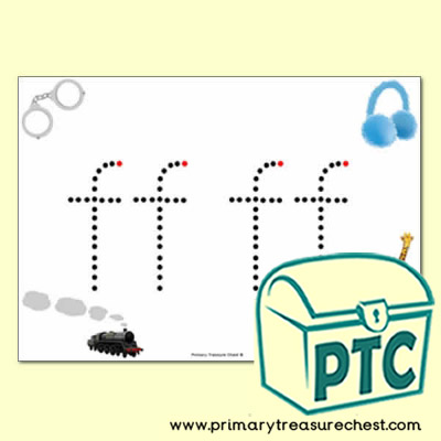 'ff' Double Letter Formation Activity - Join the Dots 