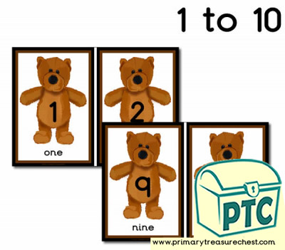 Bear Number Line 1-10